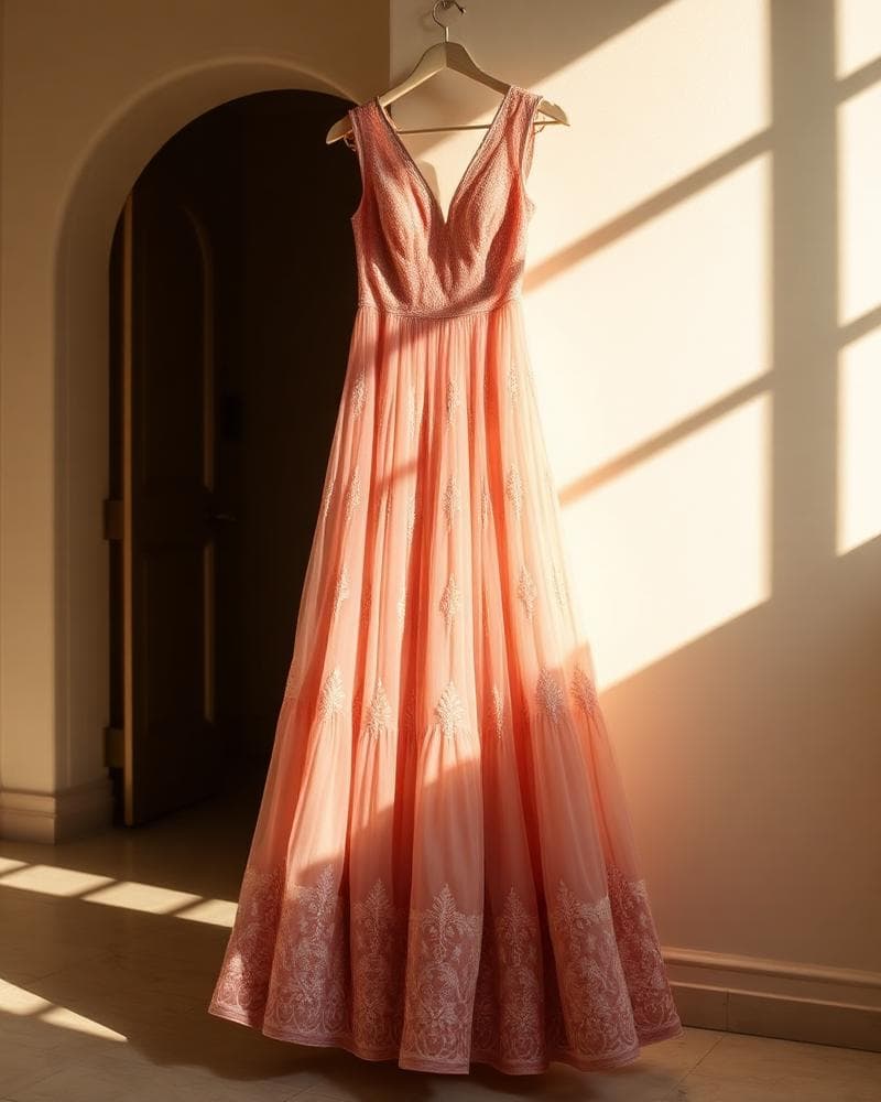 Blush Chikankari Anarkali